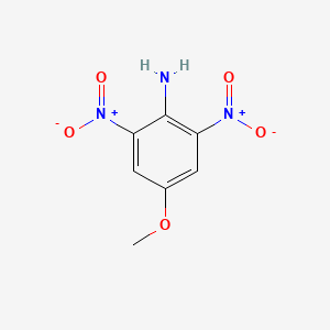molecular formula C7H7N3O5 B3053400 p-Anisidine, 2,6-dinitro- CAS No. 5350-56-1