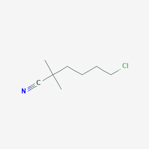 6-Chloro-2,2-dimethylhexanenitrile
