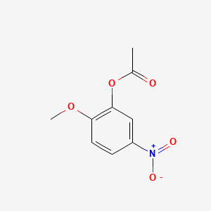 molecular formula C9H9NO5 B3053417 2-Methoxy-5-nitrophenol acetate CAS No. 53606-41-0