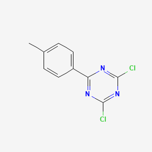 molecular formula C10H7Cl2N3 B3053437 2,4-Dichloro-6-(4-methylphenyl)-1,3,5-triazine CAS No. 53815-25-1