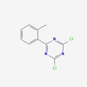molecular formula C10H7Cl2N3 B3053438 2,4-Dichloro-6-(2-methylphenyl)-1,3,5-triazine CAS No. 53815-26-2