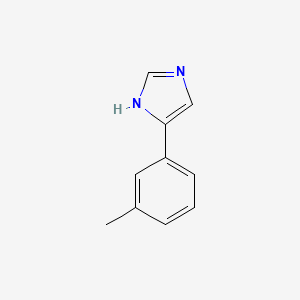molecular formula C10H10N2 B3053442 4-(3-Methylphenyl)-1H-imidazole CAS No. 53848-03-6