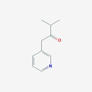 molecular formula C10H13NO B3053446 3-甲基-1-(吡啶-3-基)丁-2-酮 CAS No. 53872-97-2