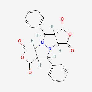 5,10-Diphenyltetrahydro-1H,5H-furo(3,4-c)furo(3',4':4,5)pyrazolo(1,2-a)pyrazole-1,3,6,8(3aH)-tetrone