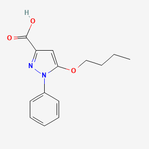 5-Butoxy-1-phenyl-1H-pyrazole-3-carboxylic acid