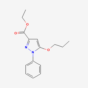 Ethyl 1-phenyl-5-propoxy-1H-pyrazole-3-carboxylate