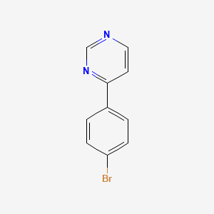 molecular formula C10H7BrN2 B3053465 4-(4-Bromophenyl)pyrimidine CAS No. 53975-33-0