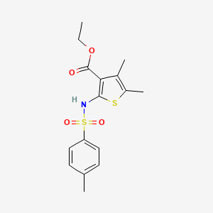 Ethyl 4,5-dimethyl-2-(((4-methylphenyl)sulfonyl)amino)-3-thiophenecarboxylate