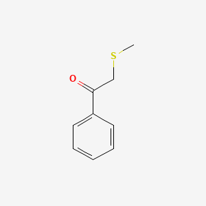 molecular formula C9H10OS B3053468 2-(Methylsulfanyl)-1-phenylethan-1-one CAS No. 5398-93-6