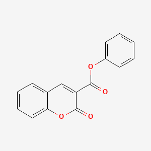 molecular formula C16H10O4 B3053472 2H-1-Benzopyran-3-carboxylic acid, 2-oxo-, phenyl ester CAS No. 53992-24-8