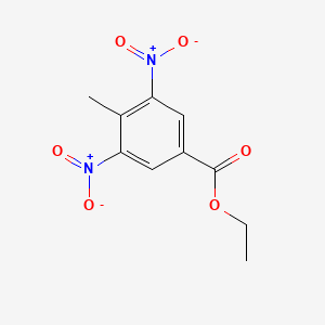 molecular formula C10H10N2O6 B3053476 Ethyl 4-methyl-3,5-dinitrobenzoate CAS No. 5400-86-2