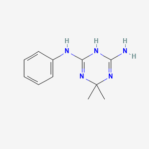 6,6-dimethyl-N~2~-phenyl-1,6-dihydro-1,3,5-triazine-2,4-diamine