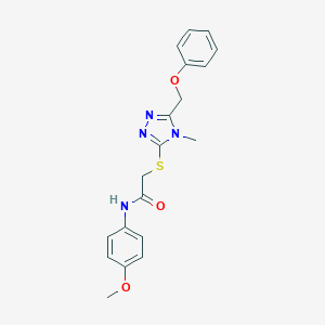 N-(4-methoxyphenyl)-2-{[4-methyl-5-(phenoxymethyl)-4H-1,2,4-triazol-3-yl]sulfanyl}acetamide