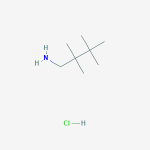 molecular formula C8H20ClN B3053510 2,2,3,3-Tetramethylbutan-1-amine hydrochloride CAS No. 5421-55-6