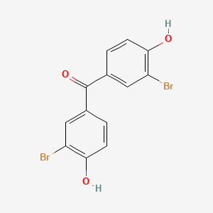 molecular formula C13H8Br2O3 B3053516 双(3-溴-4-羟基苯基)甲酮 CAS No. 5423-21-2