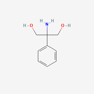 molecular formula C9H13NO2 B3053527 2-Amino-2-phenylpropane-1,3-diol CAS No. 5428-03-5