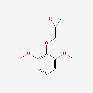molecular formula C11H14O4 B3053537 2-(2,6-Dimethoxyphenoxymethyl)oxirane CAS No. 5435-29-0