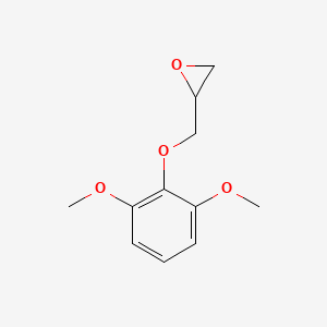 molecular formula C11H14O4 B3053537 2-[(2,6-Dimethoxyphenoxy)methyl]oxirane CAS No. 5435-29-0