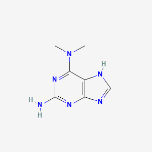 molecular formula C7H10N6 B3053538 N6,N6-Dimethyl-9H-purine-2,6-diamine CAS No. 5437-49-0
