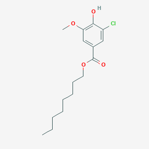 Octyl 3-chloro-4-hydroxy-5-methoxybenzoate
