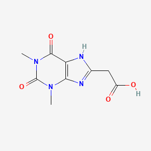molecular formula C9H10N4O4 B3053544 Theophylline-8-acetic acid CAS No. 5439-51-0