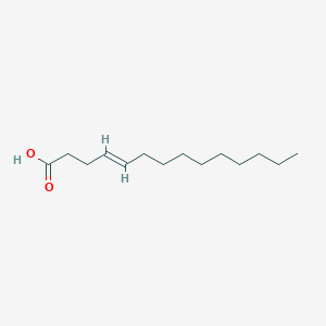 molecular formula C14H26O2 B3053547 4-Tetradecenoic acid CAS No. 544-65-0