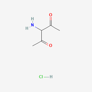 molecular formula C5H10ClNO2 B3053548 3-Aminopentane-2,4-dione hydrochloride CAS No. 5440-20-0
