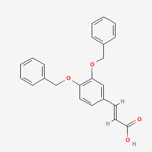 molecular formula C23H20O4 B3053552 (2E)-3-[3,4-bis(benzyloxy)phenyl]prop-2-enoic acid CAS No. 54429-62-8