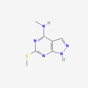 molecular formula C7H9N5S B3053556 N-Methyl-6-(methylthio)-1H-pyrazolo[3,4-d]pyrimidin-4-amine CAS No. 5444-28-0
