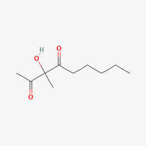 molecular formula C10H18O3 B3053558 3-Hydroxy-3-methyl-2,4-nonanedione CAS No. 544409-58-7