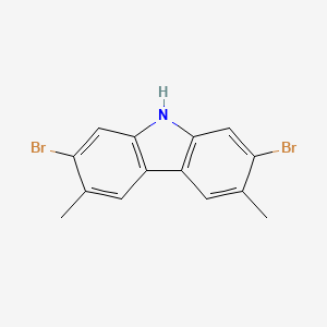 9H-Carbazole, 2,7-dibromo-3,6-dimethyl-