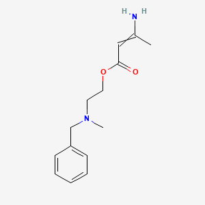 molecular formula C14H20N2O2 B3053571 2-[Benzyl(methyl)amino]ethyl 3-aminobut-2-enoate CAS No. 54527-73-0