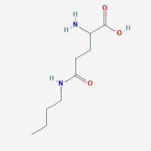 molecular formula C9H18N2O3 B3053584 2-Amino-5-(butylamino)-5-oxopentanoic acid CAS No. 5457-95-4