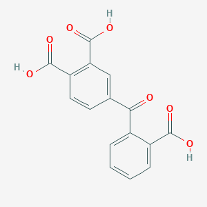 molecular formula C16H10O7 B3053597 4-(2-羧基苯甲酰)邻苯二甲酸 CAS No. 5466-99-9