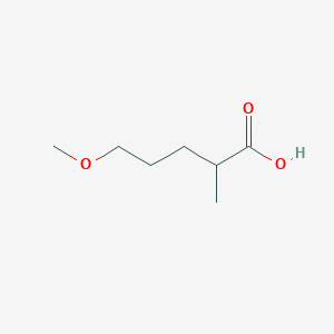 molecular formula C7H14O3 B3053608 5-Methoxy-2-methylpentanoic acid CAS No. 5470-68-8