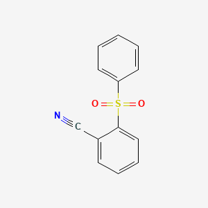 molecular formula C13H9NO2S B3053615 2-(苯磺酰基)苯甲腈 CAS No. 54737-49-4