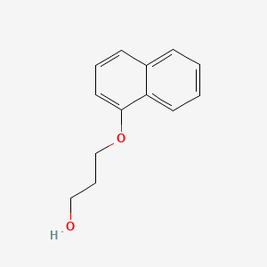molecular formula C13H14O2 B3053624 1-Propanol, 3-(1-naphthyloxy)- CAS No. 54804-70-5