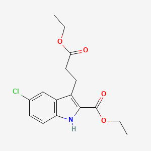 ethyl 5-chloro-3-(3-ethoxy-3-oxopropyl)-1H-indole-2-carboxylate