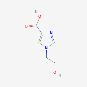 molecular formula C6H8N2O3 B3053647 1-(2-Hydroxyethyl)-1H-imidazole-4-carboxylic acid CAS No. 549888-51-9