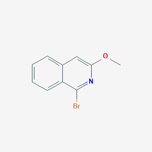 molecular formula C10H8BrNO B3053660 1-Bromo-3-methoxyisoquinoline CAS No. 55086-52-7