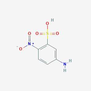 molecular formula C6H6N2O5S B3053664 5-Amino-2-nitrobenzenesulfonic acid CAS No. 551-91-7