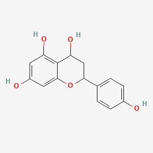 molecular formula C15H14O5 B3053669 2-(4-Hydroxyphenyl)chroman-4,5,7-triol CAS No. 55167-29-8
