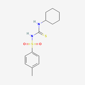 molecular formula C23H23N3O4S B3053686 N-(cyclohexylcarbamothioyl)-4-methylbenzenesulfonamide CAS No. 5530-82-5