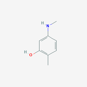 molecular formula C8H11NO B3053687 2-Methyl-5-(methylamino)phenol CAS No. 55302-99-3