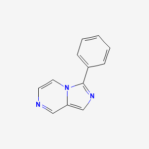 molecular formula C12H9N3 B3053689 3-Phenylimidazo[1,5-a]pyrazine CAS No. 55316-37-5