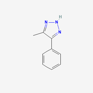 molecular formula C9H9N3 B3053691 4-methyl-5-phenyl-1H-1,2,3-triazole CAS No. 55324-06-6