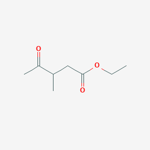 molecular formula C8H14O3 B3053702 Ethyl 3-methyl-4-oxopentanoate CAS No. 55424-74-3