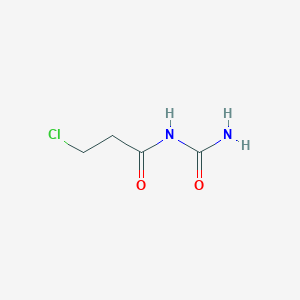molecular formula C4H7ClN2O2 B3053704 N-(aminocarbonyl)-3-chloropropanamide CAS No. 5544-35-4