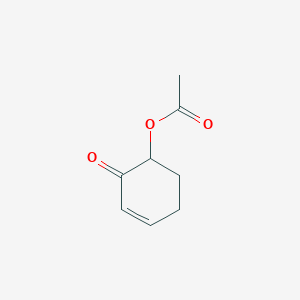 molecular formula C8H10O3 B3053705 (2-oxocyclohex-3-en-1-yl) acetate CAS No. 55444-14-9