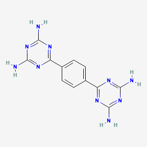 molecular formula C12H12N10 B3053706 1,3,5-Triazine-2,4-diamine, 6,6'-(1,4-phenylene)bis- CAS No. 5547-49-9